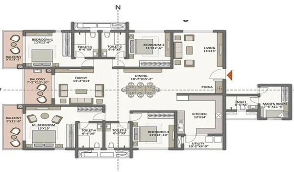 Featured Image of 4 Bhk Apartment Floor Plan